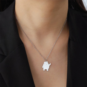 Collana Rana Gesto Irriverente in Acciaio Inox - Gioiello Originale