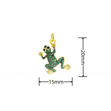 taille Collier Grenouille Éclat d'Émeraude