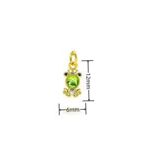 Collana Rana con Gemma Verde | Gioiello Placcato Oro 18k