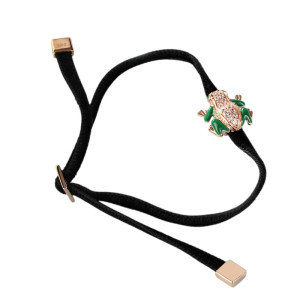 Bracciale Rana Bagliore Verde - Argento 925 e Zircone