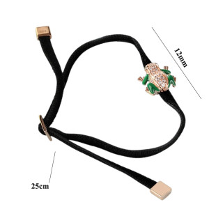 Bracciale Rana Bagliore Verde - Argento 925 e Zircone
