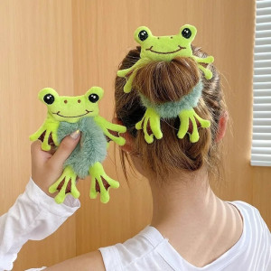 Chouchou Grenouille élastiques en peluche pour femmes