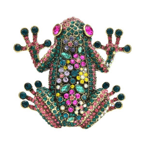 Détails de la Broche Grenouille Jardin Enchanté
