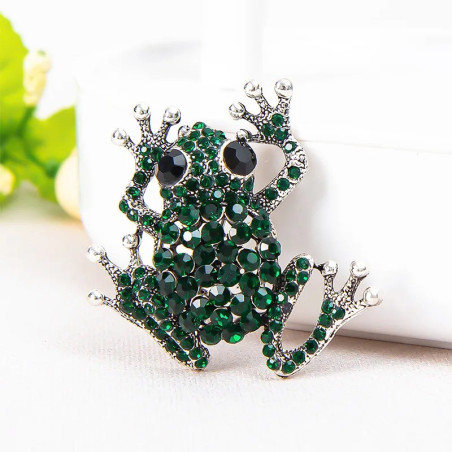 Spilla Rana Prisma Incantato - Gioiello Strass Idea Regalo