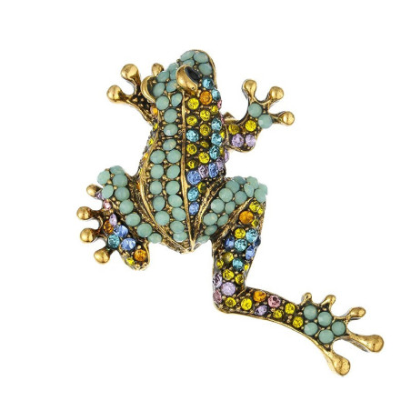 Spilla Rana Mosaico Reale | Gioiello Originale Idea Regalo