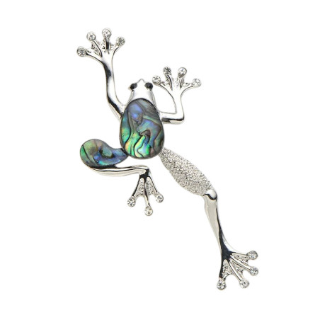 Broche Grenouille Miroitement Aquatique