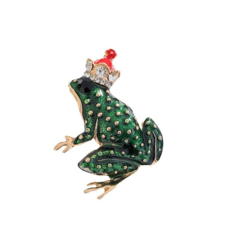 détails de la Broche Grenouille Règne de l'Émeraude