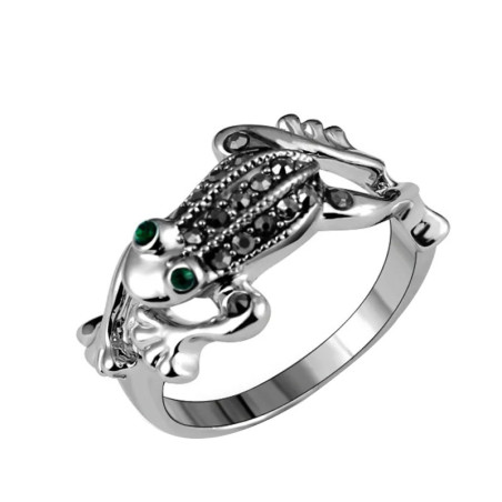 Bague Grenouille Éclats d'Émeraude