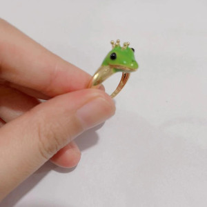 Anello Rana Principessa Lily | Idea Regalo Donna Originale