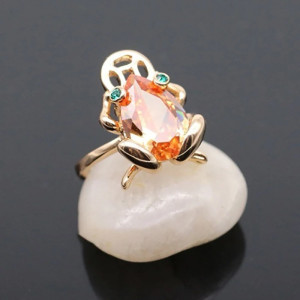 détails de la Bague Grenouille Cristal Aurora