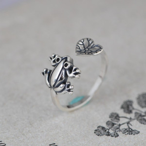 Bague Grenouille Coeur de Nénupha