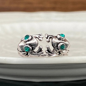 Bague Grenouille Nymphéa Enchantée