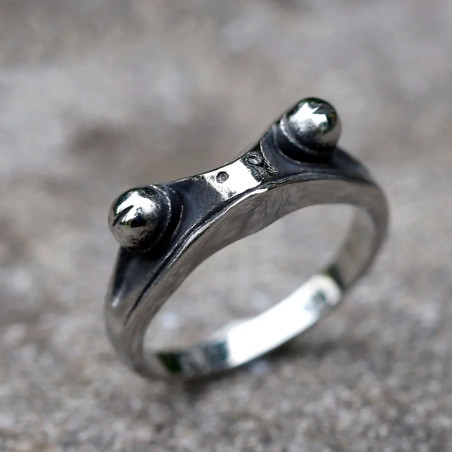 Bague Grenouille "Light Guide" en Acier Inoxydable
