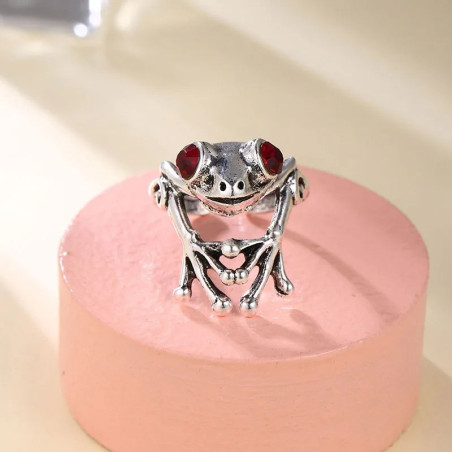 Magnifique Bague Grenouille "Lily's Pond"