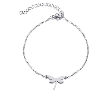Bracciale Libellula Minimalista Elegante - Oro e Argento