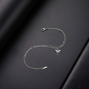 Bracciale Libellula Doppia Catena - Gioiello Elegante Regolabile