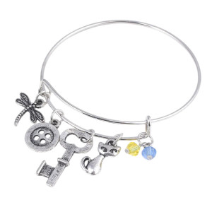 détails Bracelet Charms Libellule Vintage