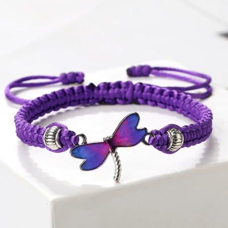 Bracciale Libellula Arcobaleno Bohème - 10 Modelli Regolabili