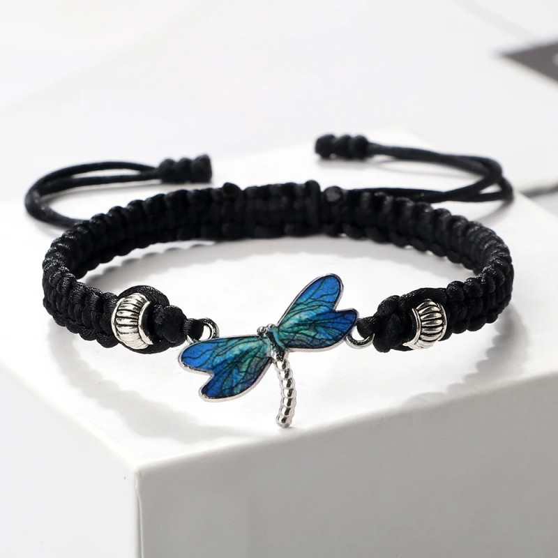 Bracciale Libellula Intrecciato | Idea Regalo Donna Originale