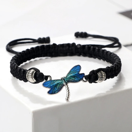 Bracciale Libellula Intrecciato | Idea Regalo Donna Originale