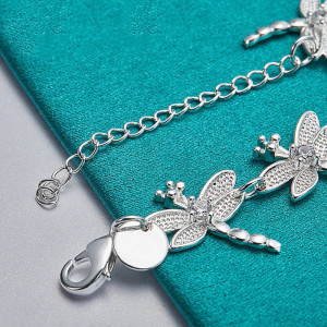 Bracciale Libellula Scintillante in Argento | Idea Regalo Donna