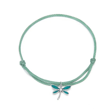 Magnifique Bracelet Libellule Reflet d'Émeraude
