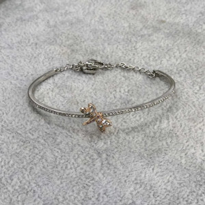 Bracelet Libellule Cristalline Dorée