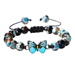 Bracciale Farfalla Bagliore Oceanico - Eleganza Naturale & Casual