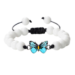 Bracciale Farfalla Bagliore Oceanico - Eleganza Naturale & Casual