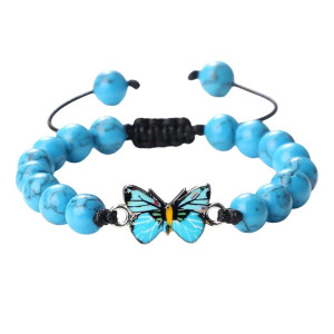 Bracciale Farfalla Bagliore Oceanico - Eleganza Naturale & Casual