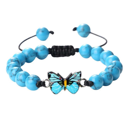 Bracciale Farfalla Bagliore Oceanico - Eleganza Naturale & Casual