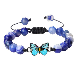 Bracciale Farfalla Bagliore Oceanico - Eleganza Naturale & Casual