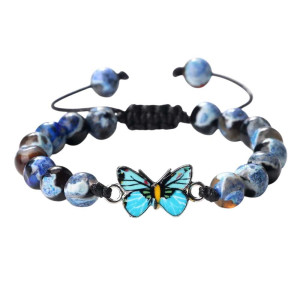 Bracciale Farfalla Bagliore Oceanico - Eleganza Naturale & Casual
