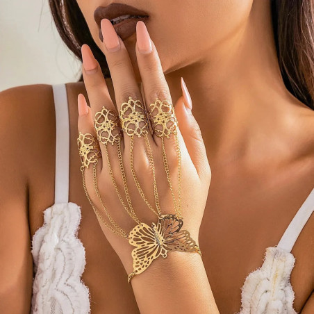 Bracelet Papillon Éthéré - Main Enchantée