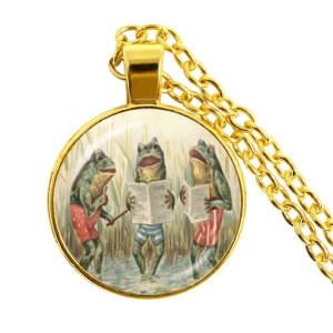 Collana con Rane Cantanti | Gioiello Originale e Divertente