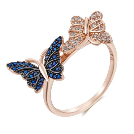 Détails de la Bague Papillon Duo d'Éclat en 2 couleurs