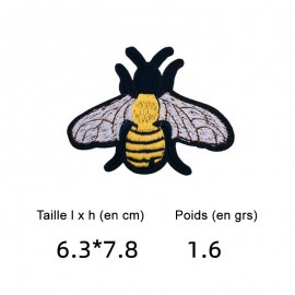 15 Toppe Termoadesive con Api | Patch Ricamate per Vestiti