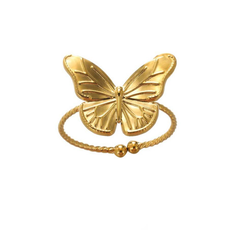 Anello Farfalla Dorato Eleganza Senza Tempo – Gioiello Unico