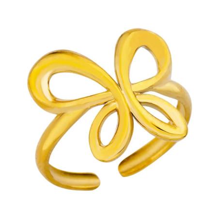 Anello Farfalla Astratta Dorato – Gioiello Moderno & Artistico