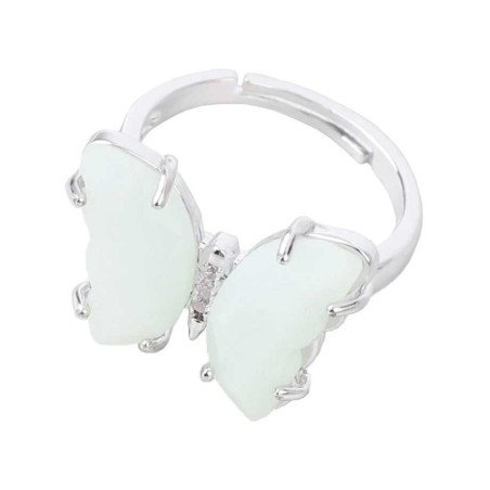 Anello Farfalla Opalina Eterea – Eleganza in Pietra e Zirconi