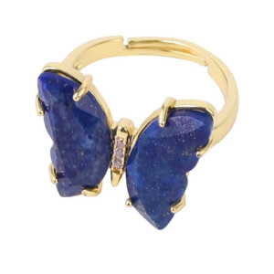 Anello Farfalla Ametista Mistica – Eleganza in Pietra Naturale