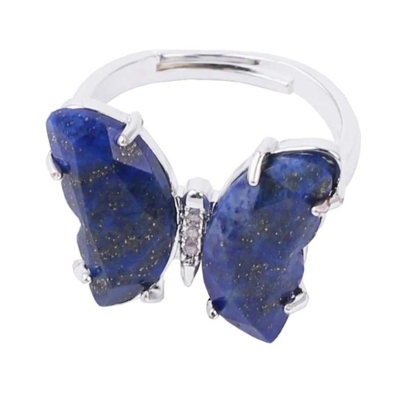 Anello Farfalla Acquamarina Luminosa | Gioiello Donna Originale
