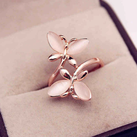 Anello Farfalla 'Dolcezza Rosata' - Eleganza e Femminilità