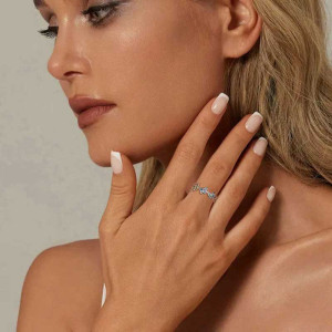 Anello Farfalla 'Volo Azzurro' in Argento 925 | Gioiello Unico