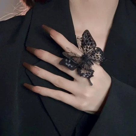 Anello Farfalla Gotico Chic | Gioiello Donna Elegante e Unico