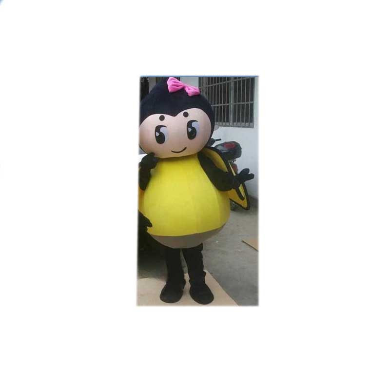 Costume da Mascotte Ape con Fiocco Rosa | Divertente & Unico