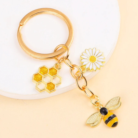 Portachiavi Ape Giardino Soleggiato | Idea Regalo Donna Originale