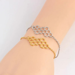 Bracciale Nido d'Ape Donna | Gioiello Originale Idea Regalo