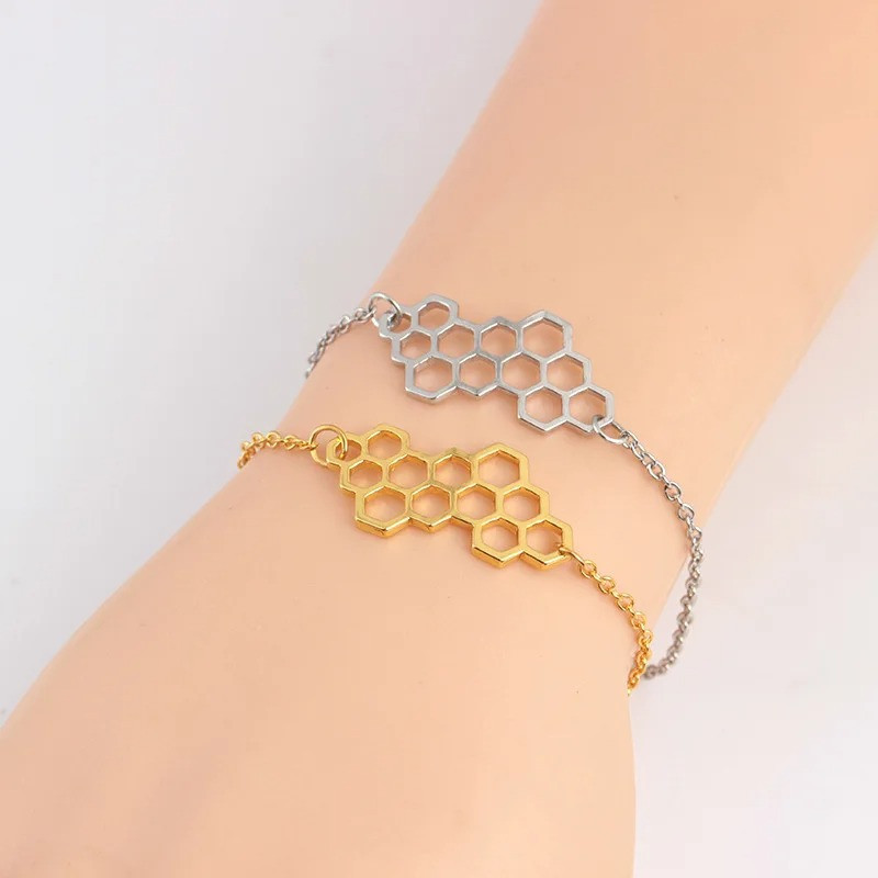 Bracciale Nido d'Ape Donna | Gioiello Originale Idea Regalo