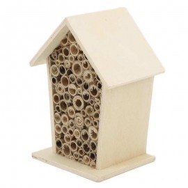 Maison en bois pour abeilles pour le jardin vue 45 degres à gauche